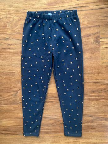 Pantalon étoiles dorées. Marine. 8 ans.