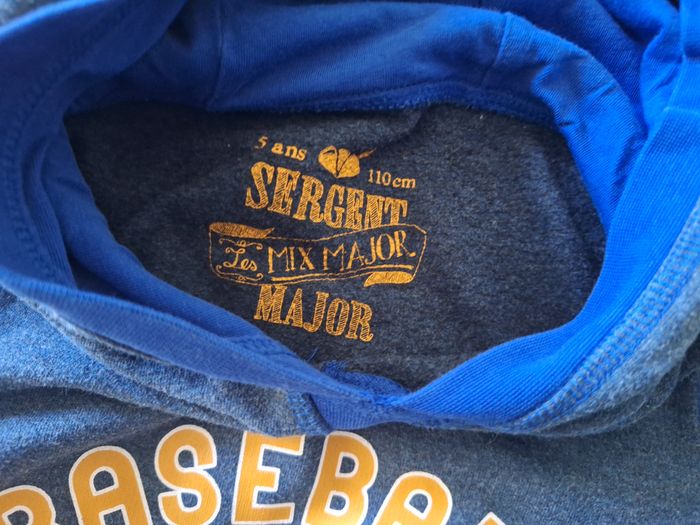 Sweat à capuche garçon 5 ans Sergent Major - photo numéro 7