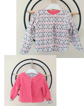 18 mois veste mi saison réversible obaibi Okaïdi