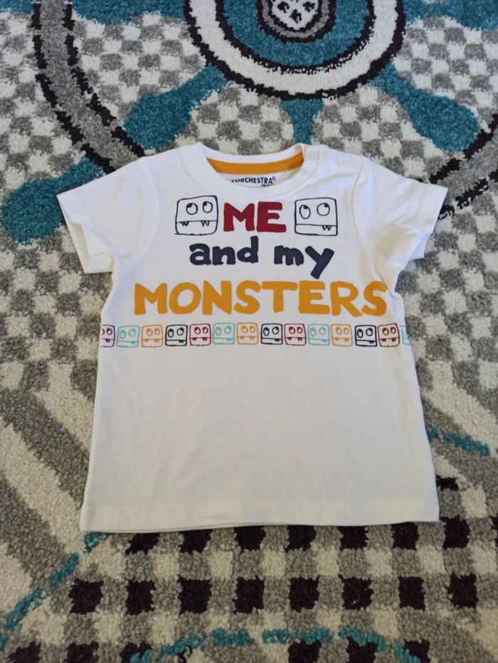 Lot 3 t-shirts manches courtes NEUFS 6 mois - photo numéro 6