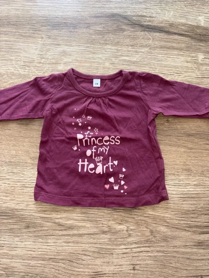 Ensemble Robe/t-shirt manche longue bébé fille - photo numéro 5