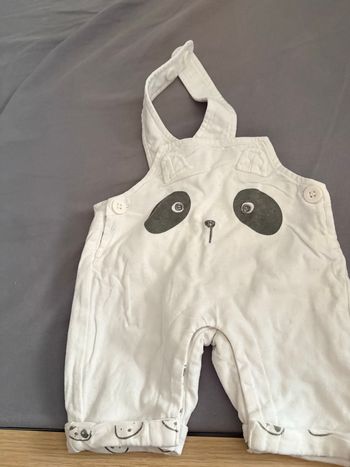 Salopette panda 1 mois