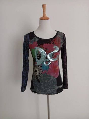 Tee-shirt manches longues Desigual taille M