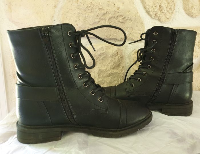Bottines noires T.39 - photo numéro 5