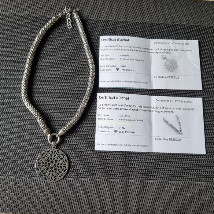 Collier Victoria argenté