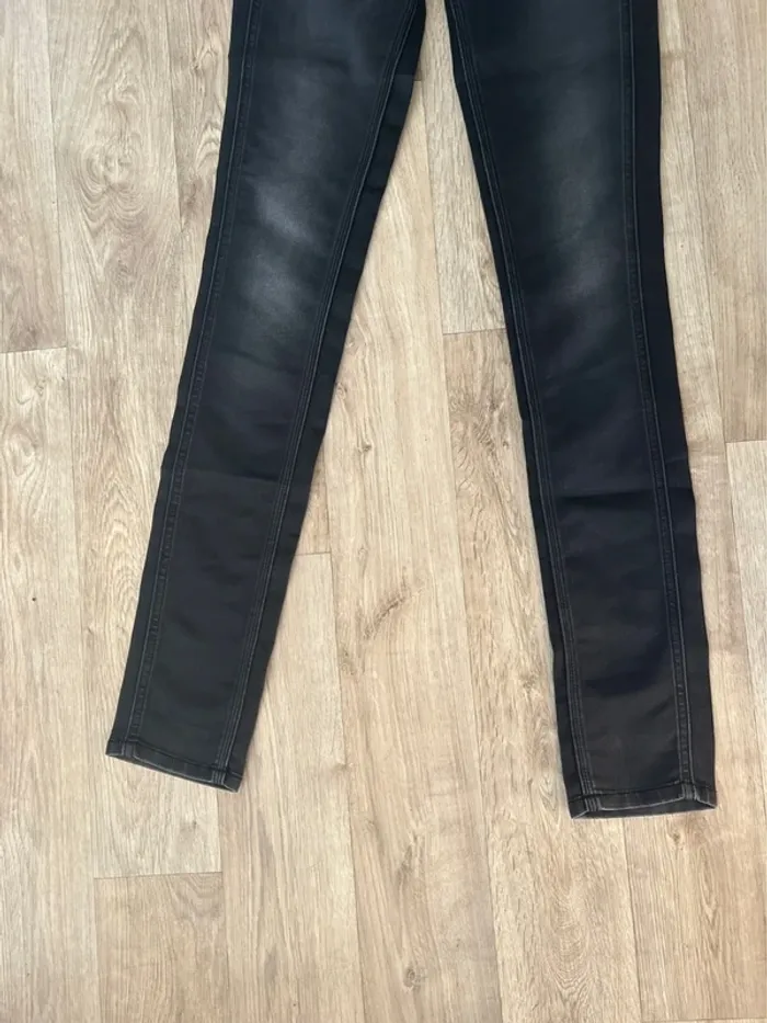 Pepe Jeans pantalon, jean, slim gris, femme, taille 34 - photo numéro 3