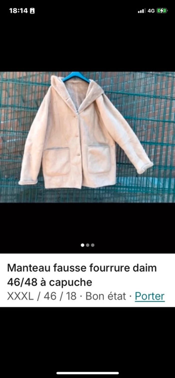 Manteau fausse fourrure - photo numéro 4