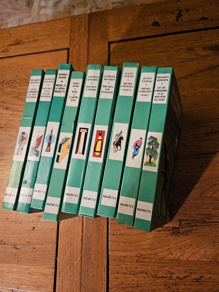 9 livres bibliothèque verte vintage - photo numéro 2