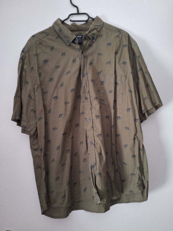Chemise verte et imprimé - photo numéro 2
