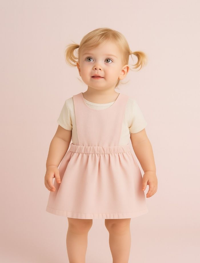 Robe salopette en flanelle 18 mois