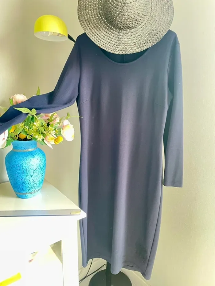 La robe bleue foncée - photo numéro 4