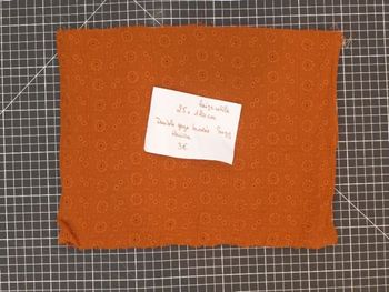 Coupon - Double gaze brodée suzy rouille