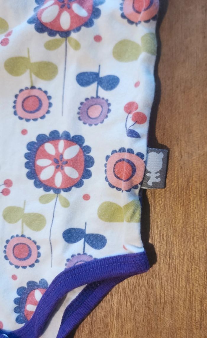 Lot Petit Beguin 4 bodys colorés idéal printemps 6mois 68cm - photo numéro 9