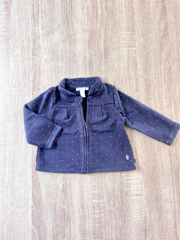 Gilet zippé bébé fille