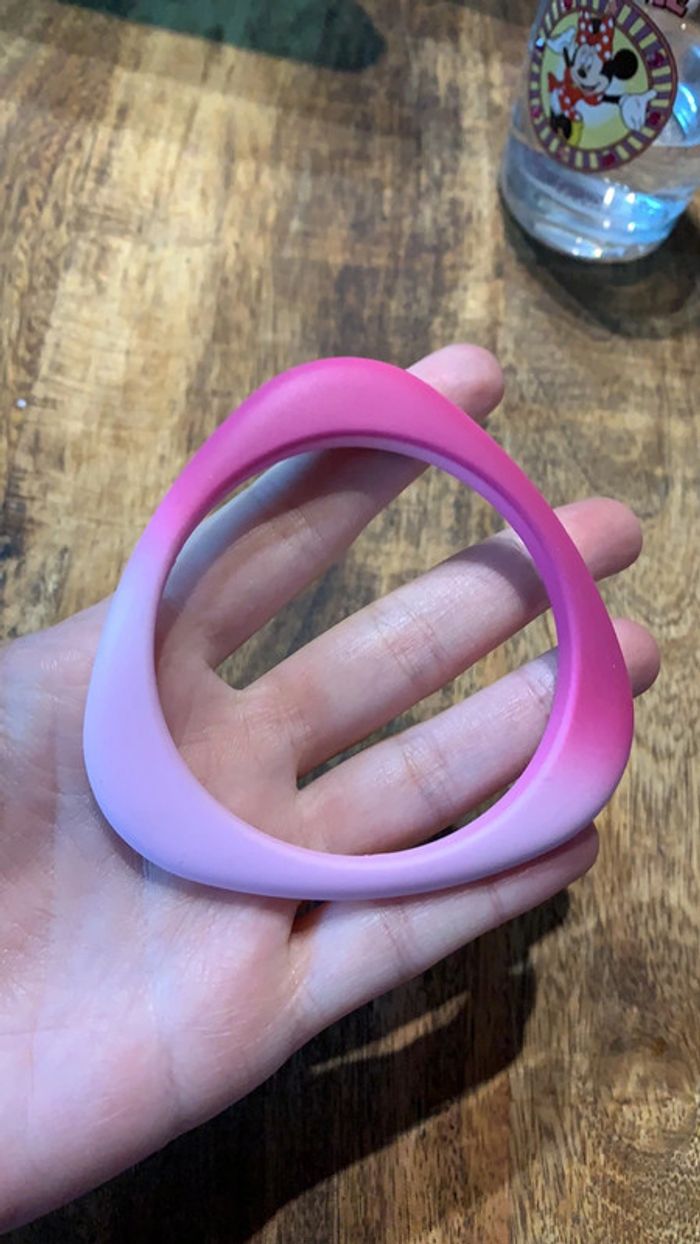 Bracelet rigide rose - photo numéro 3