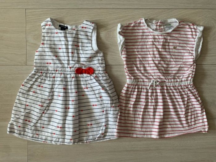 Lot 2 robes kiabi 12 mois