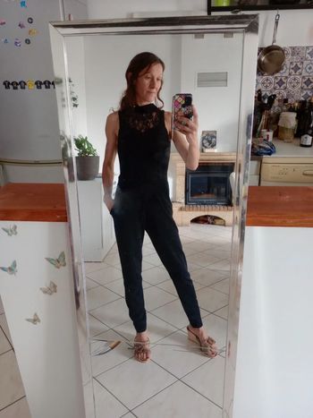 Combinaison femme 36 noire dentelée c70