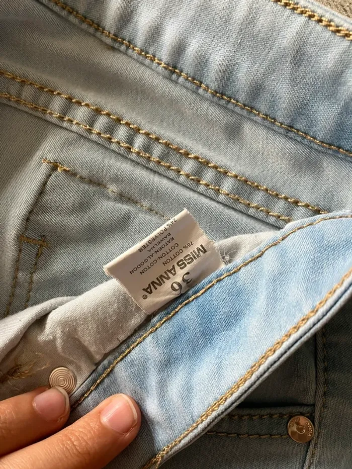 Jean skinny bleu clair Miss Anna – Taille 36, taille basse - photo numéro 6