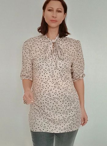 Blouse à foulard vintage chic