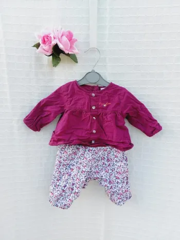 Très belle ensemble P'tit bisous 3 mois