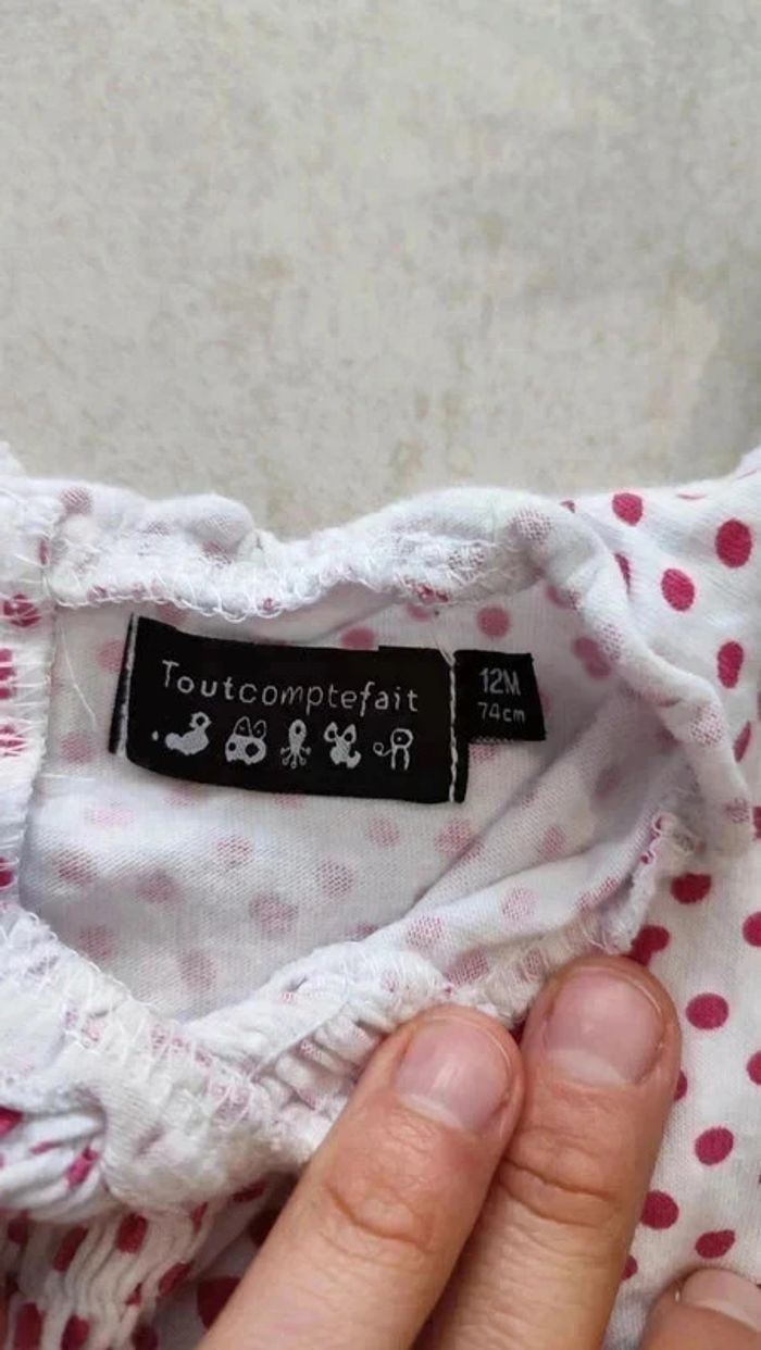 Débardeur en coton bébé fille 12 mois tout compte fait - photo numéro 4