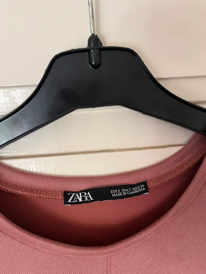 Robe casual vieux rose zara - photo numéro 3