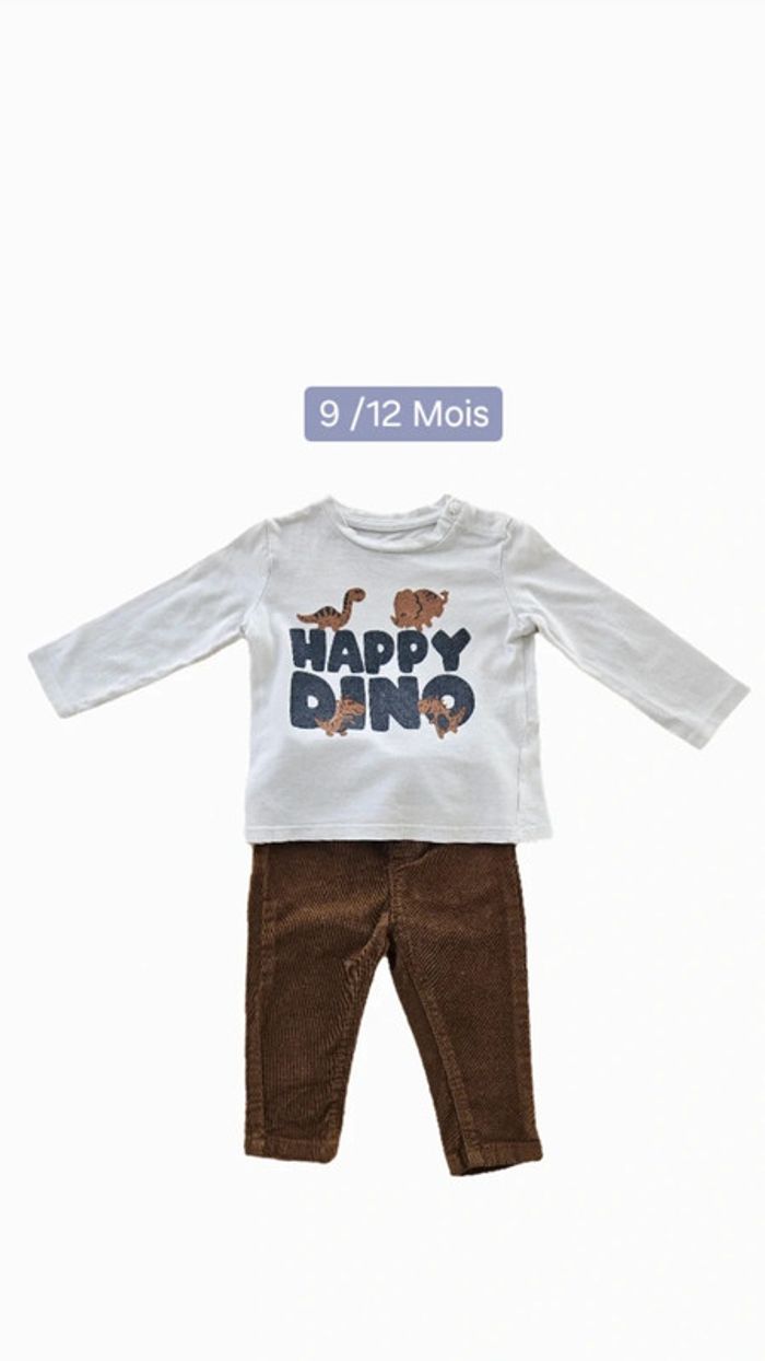 Ensemble garçon 9 mois