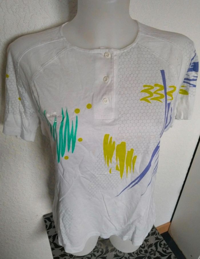 T-shirt vintage Adidas femme taille 42 - photo numéro 2