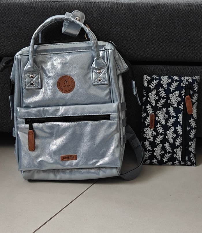 Sac à dos cabaïa S bleu clair métallisé fiji - photo numéro 1