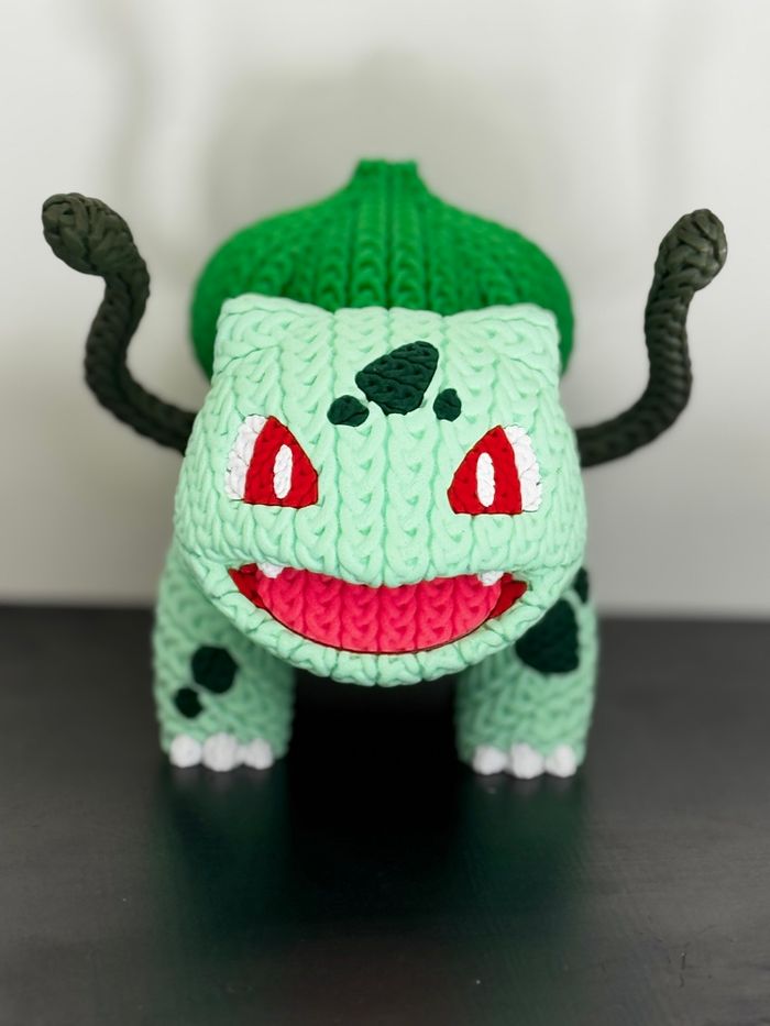 Figurine Pokémon, Bulbizarre version tricoté - photo numéro 4