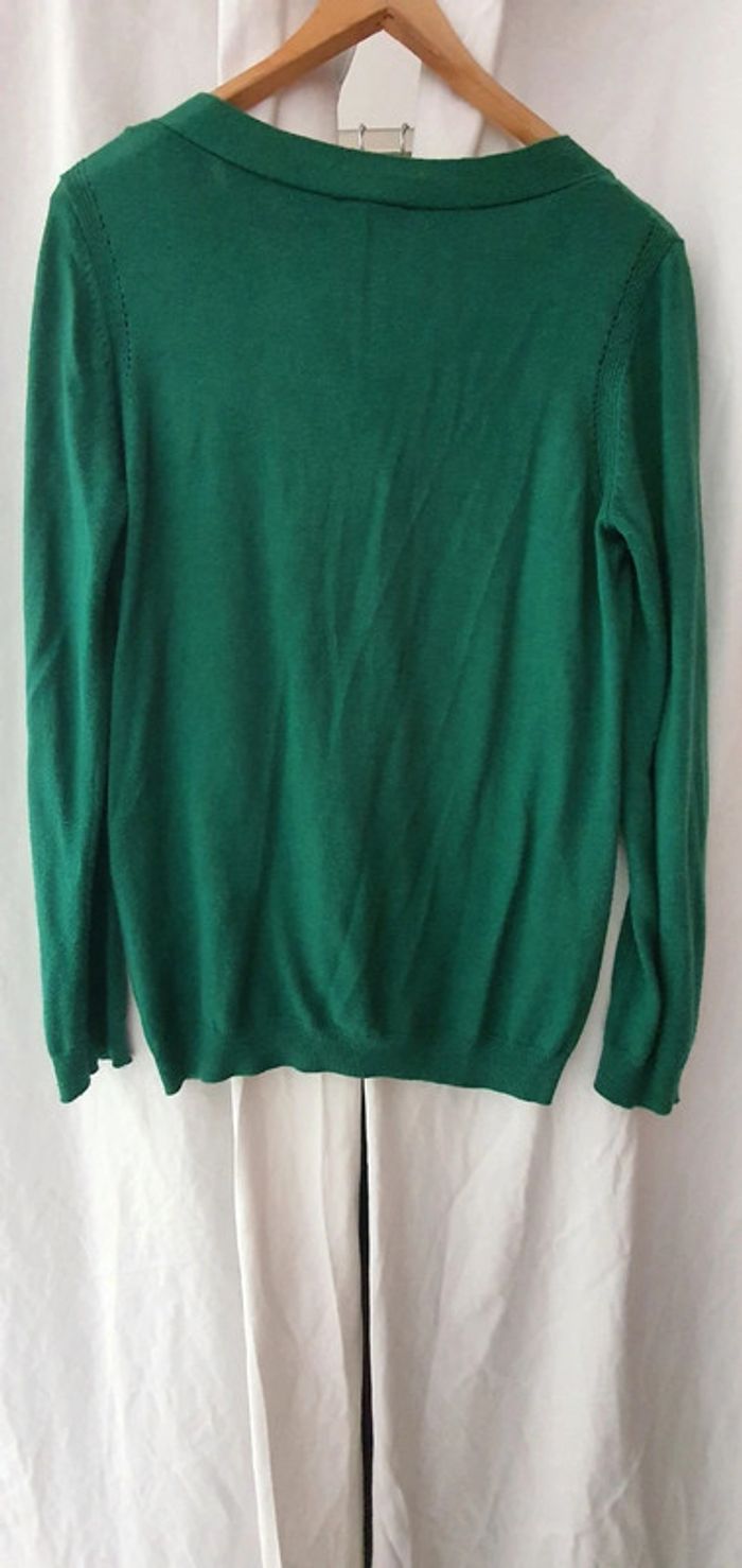 Pull léger col bouton - photo numéro 2