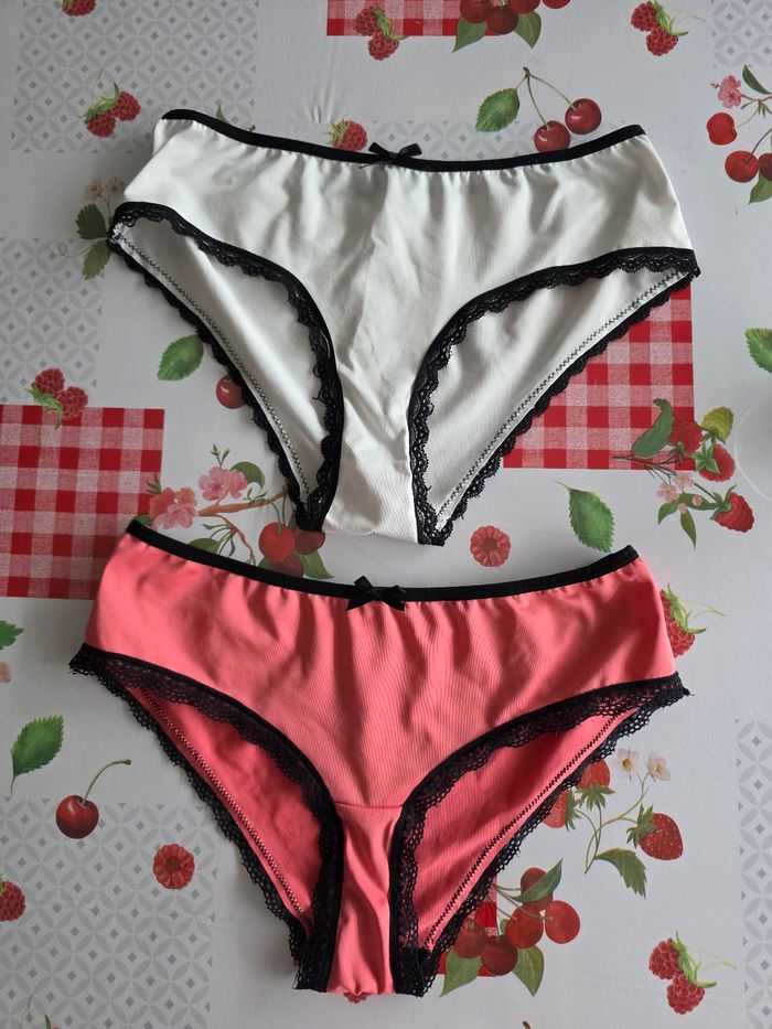LOTS DE 2 CULOTTES FEMME 38 MARQUE FASHION PRIVATE COMPANY