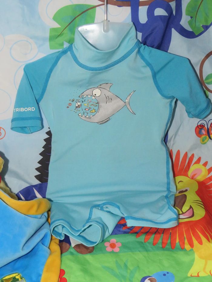 Combinaison anti uv, 12 mois, 77cm garçon, piscine, mer, tribord, soleil été - photo numéro 5