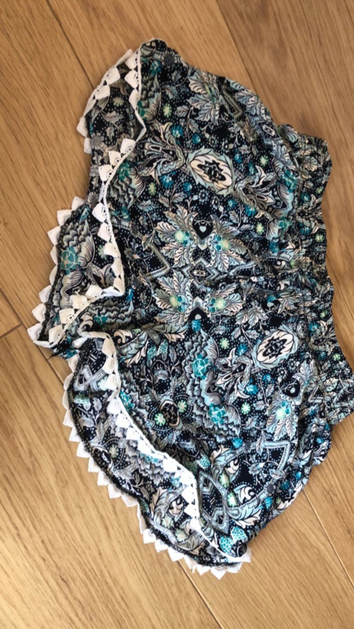 Short léger Liberty taille S bleu turquoise - photo numéro 3