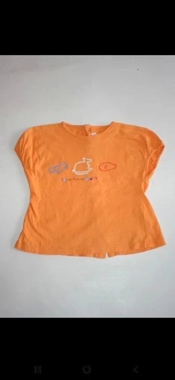 Tee shirt orange Babymini by Catimini 12 mois