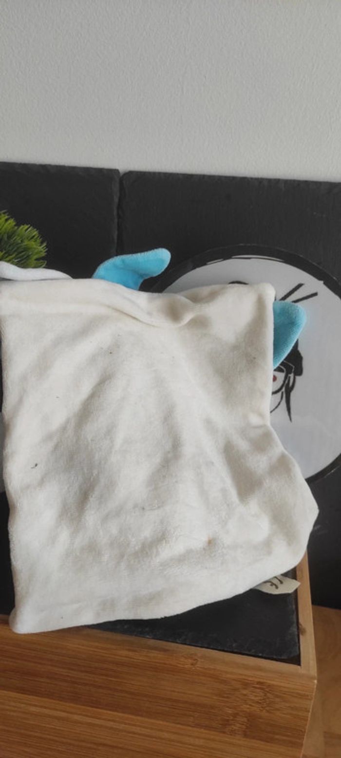 collector ours fleur bleu blanc Doudou et Compagnie pétale bonnet  jaune marron - photo numéro 2