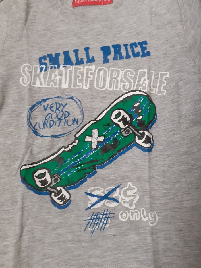 Sweet gris clair motif skateboard vert - photo numéro 2