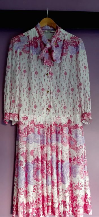 Robe imprimée vintage neuve