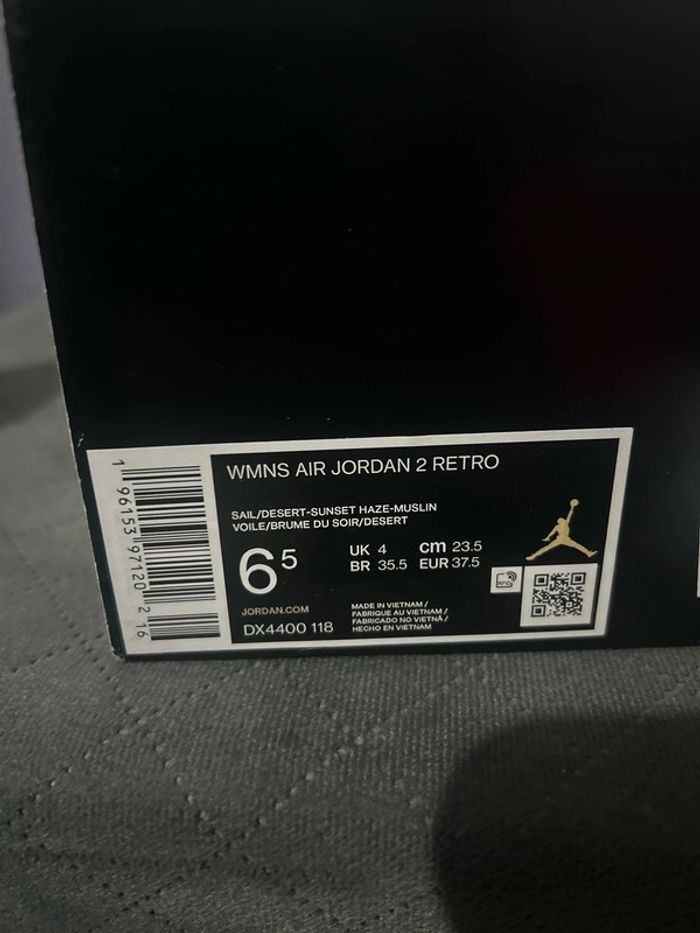 Sneakers Air Jordan 2 rétro 37.5 - photo numéro 5