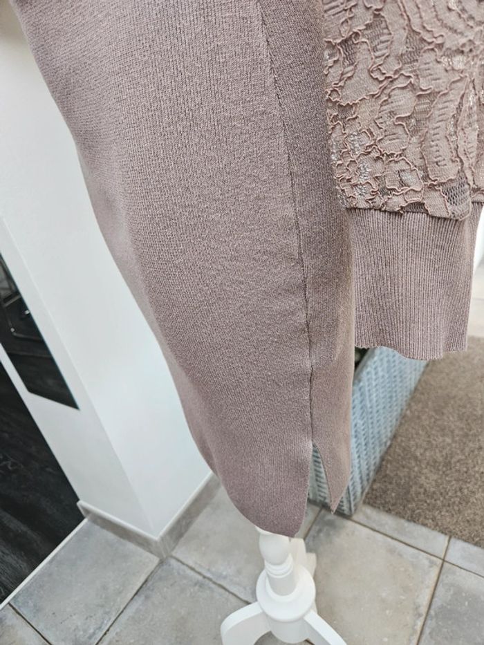 Robe croisée marron taille M - photo numéro 5