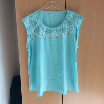 Tunique sans manche turquoise