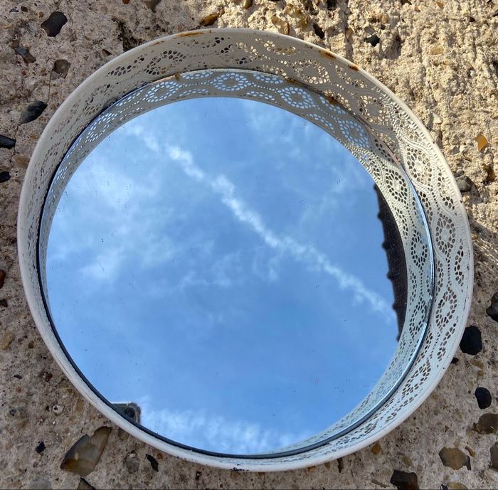 Plateau miroir blanc - photo numéro 2