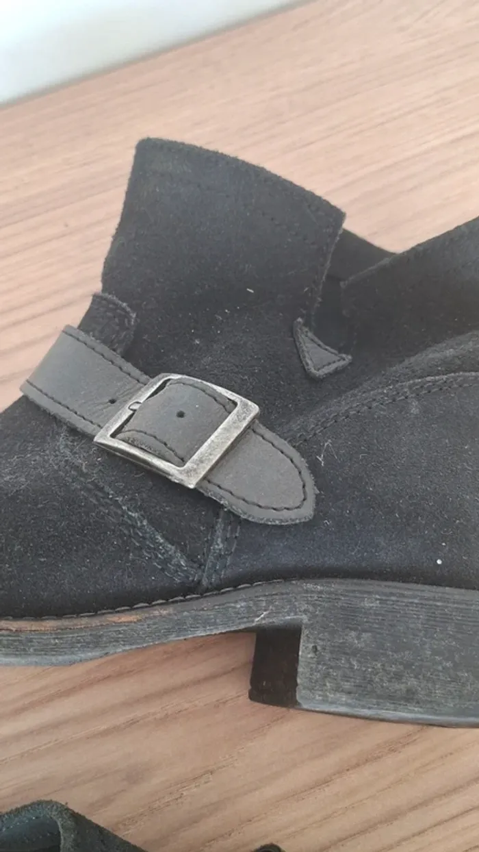 Bottes noires tout cuir - Texto - très bon état - LE basique a avoir ! 🥰 - photo numéro 5
