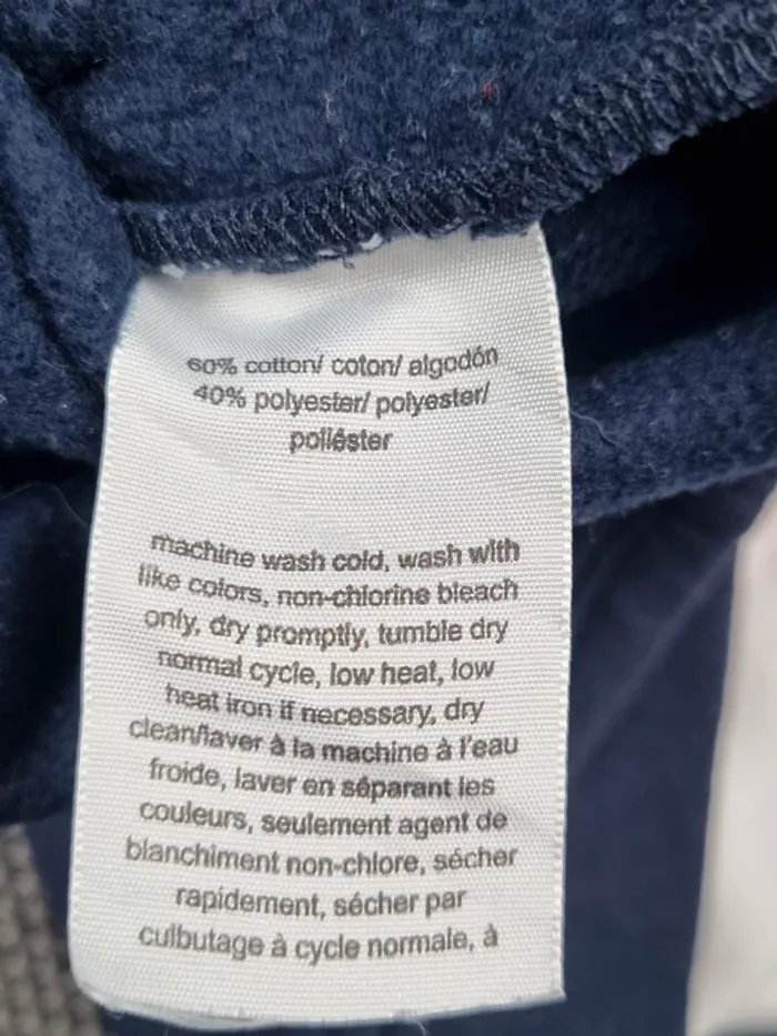 Sweat Tommy Hilfiger bleu marine – Taille XL Femme (mesures en photos) - photo numéro 8