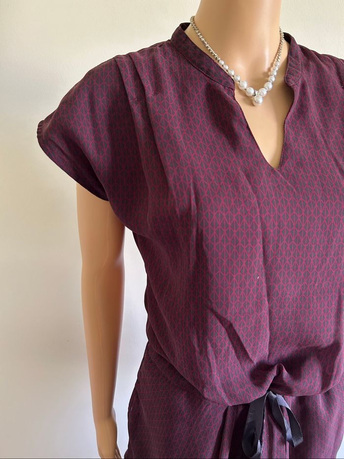 Robe bordeaux à manches courtes Bonobp taille S TBE - photo numéro 4