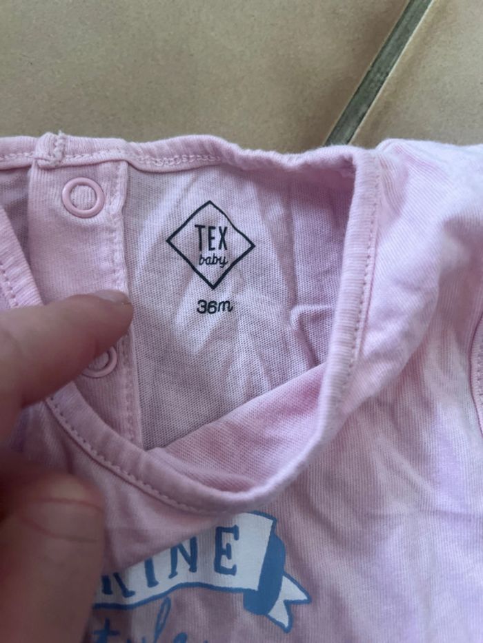 Débardeur de pyjama, lapin tex, taille trois ans - photo numéro 2