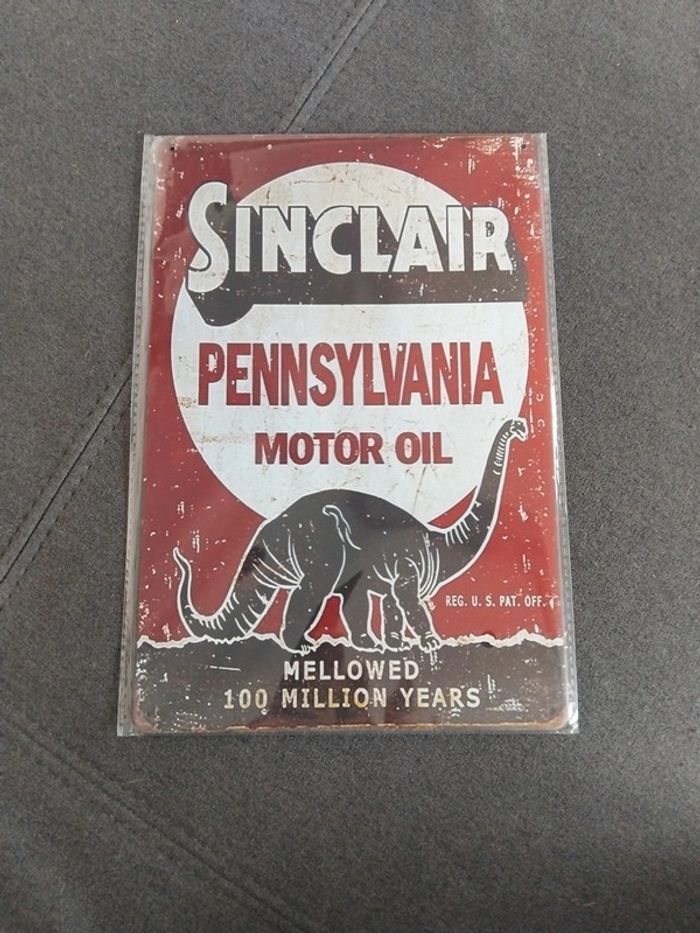 Plaque métallique SINCLAIR