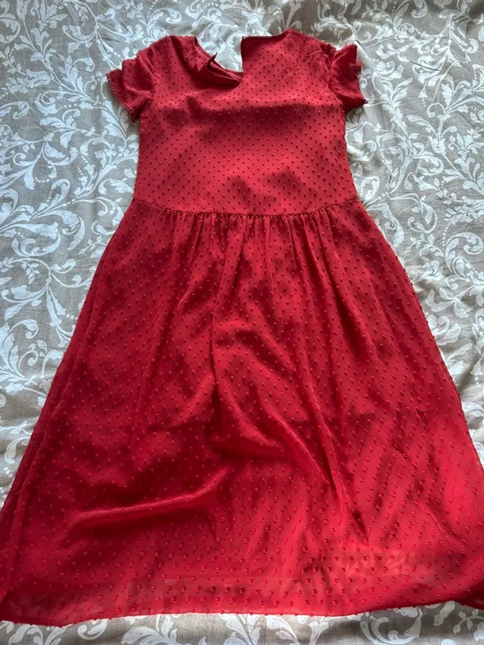 Robe longue rouge one step taille 36 - photo numéro 2