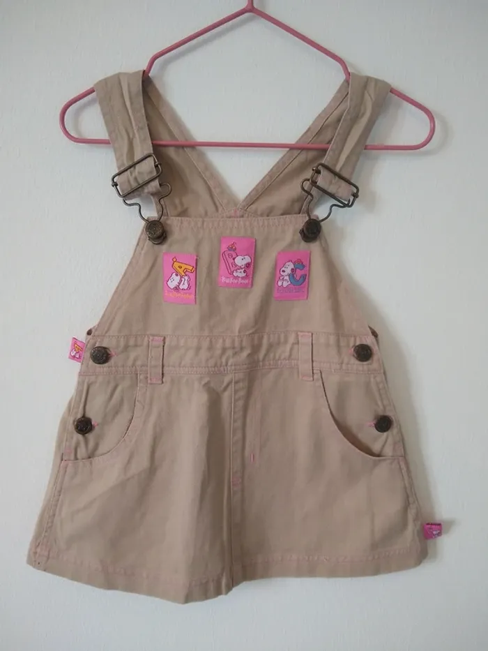 Salopette/robe en 100% coton