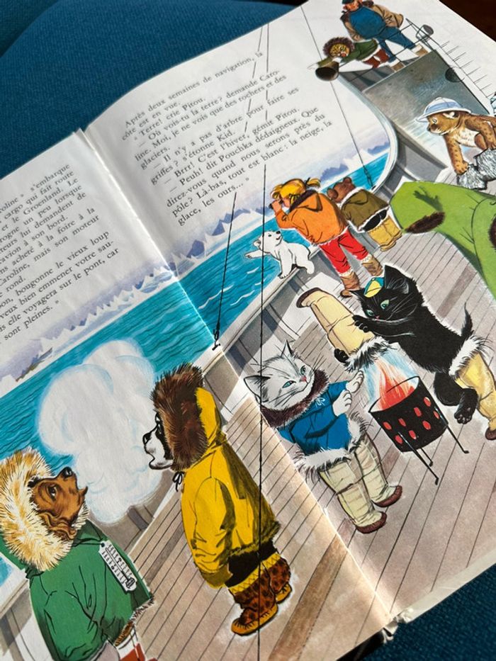 1965 Livre ancien Caroline au Pôle Nord Grands Albums Hachette bd Pierre Probst - photo numéro 3